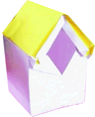 Paper birdhouse