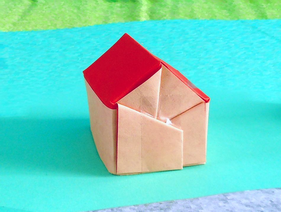 Origami huisje