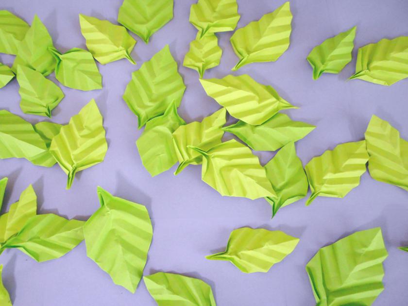 Origami Birch Leaves