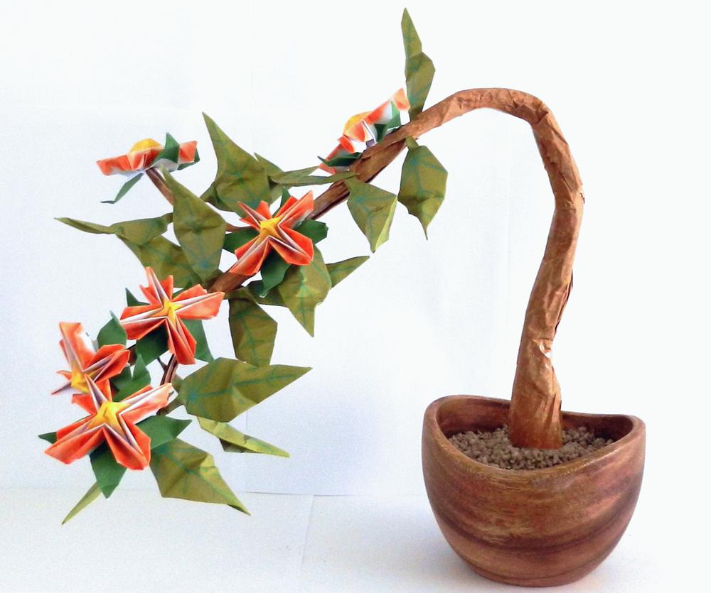 Bonsai Origami Plant