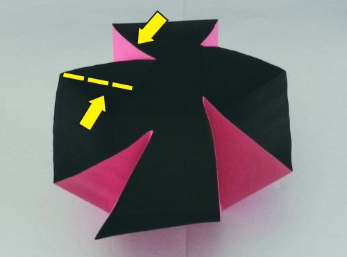 how to make an origami box with pink heart