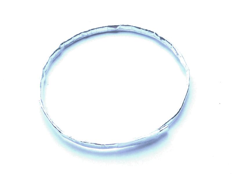Aluminium foil bracelet