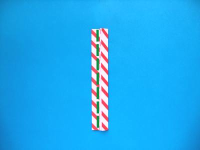 how to make an origami candy cane