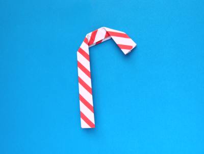 origami candy cane