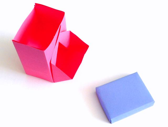 Origami candy dispenser
