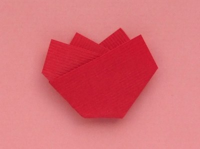 flat origami tulip