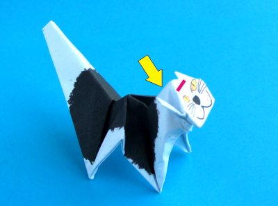 Origami Kat vouwen