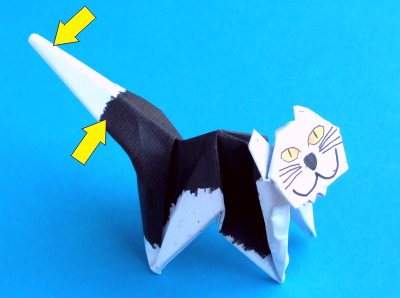 Origami Kat vouwen