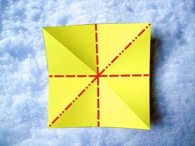 origami kerstster