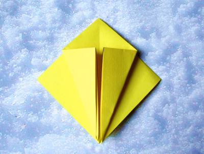 origami kerstster