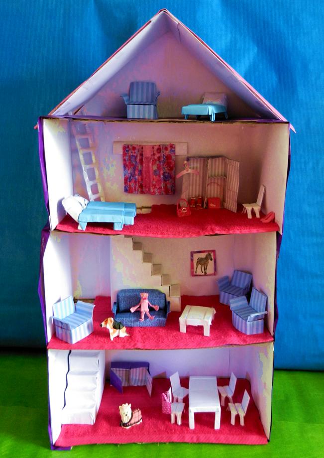 origami doll house