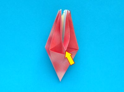 Origami Krab vouwen