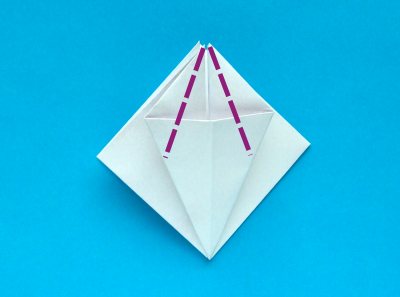 Origami Krab vouwen