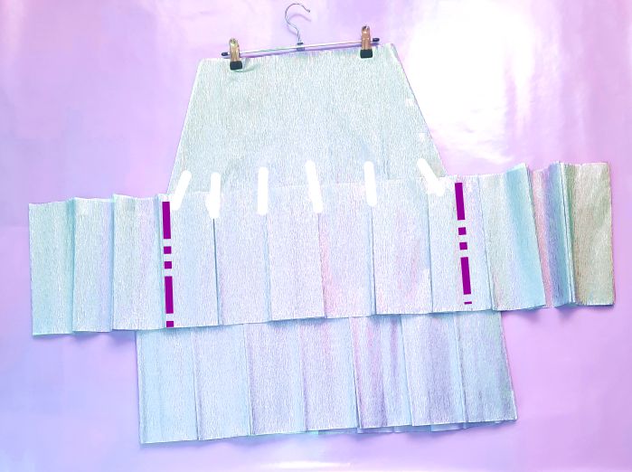 Rok van crepepapier maken