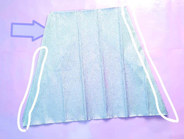 Rok van crepepapier maken