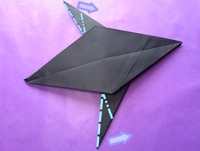 Origami Kraai vouwen