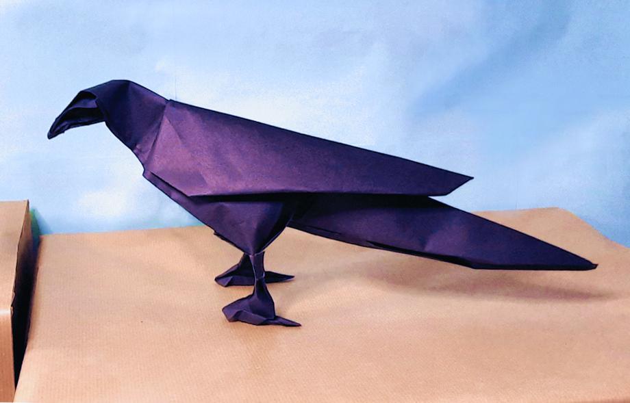 Origami Kraai