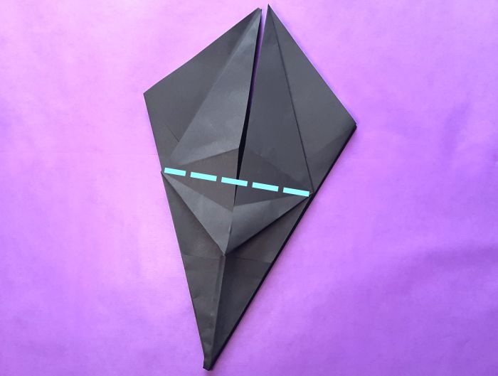 Origami Kraai vouwen