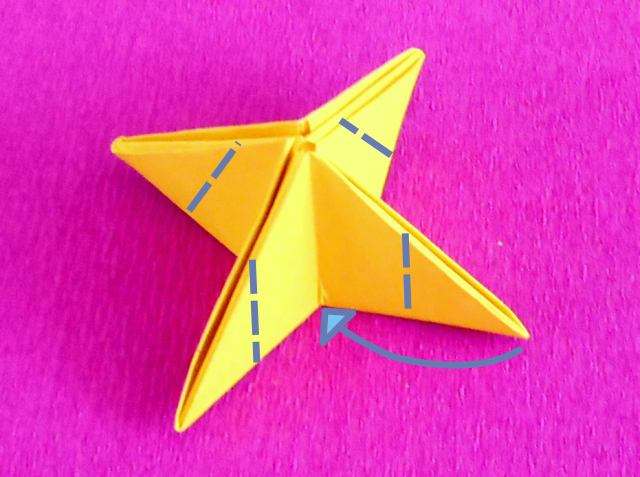 Origami kroontje vouwen