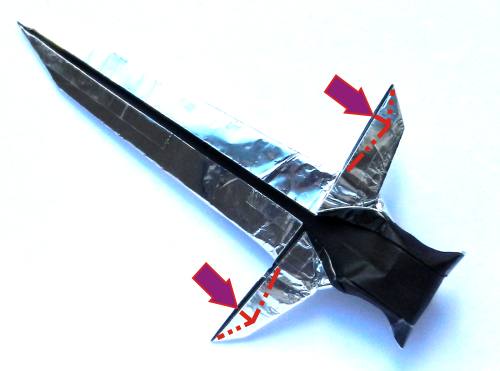 Fold an Origami dagger