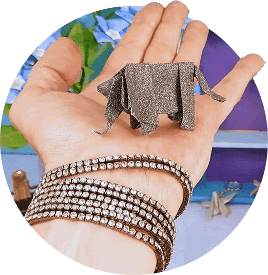 Mini Origami Olifant