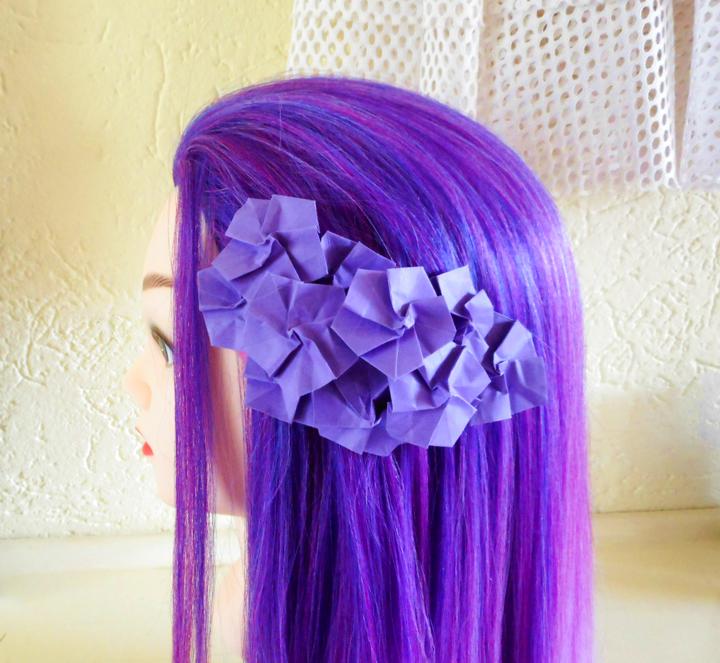 Origami Flower Hair Piece