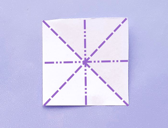 Origami Bloem Stud maken