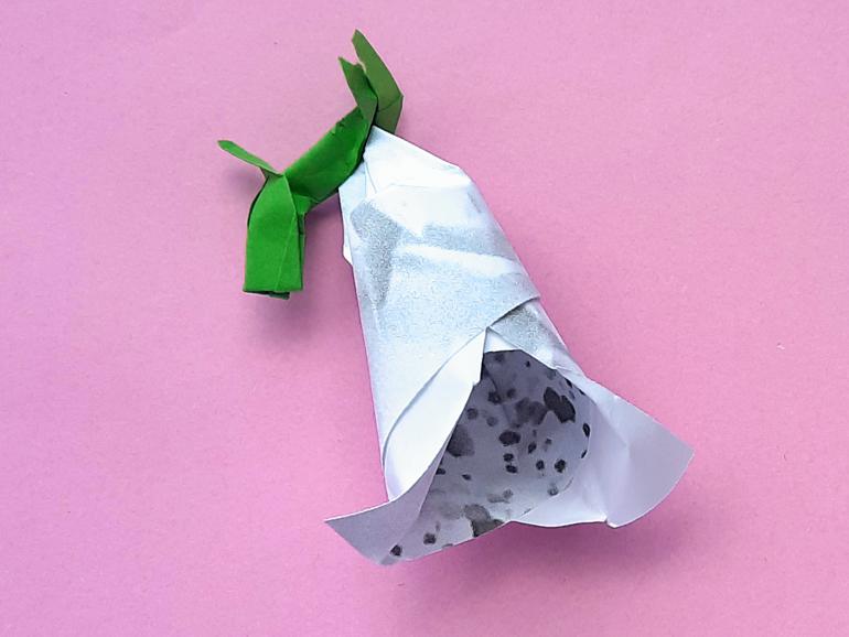 Origami Foxglove Flower