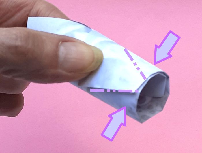 Make an origami foxglove