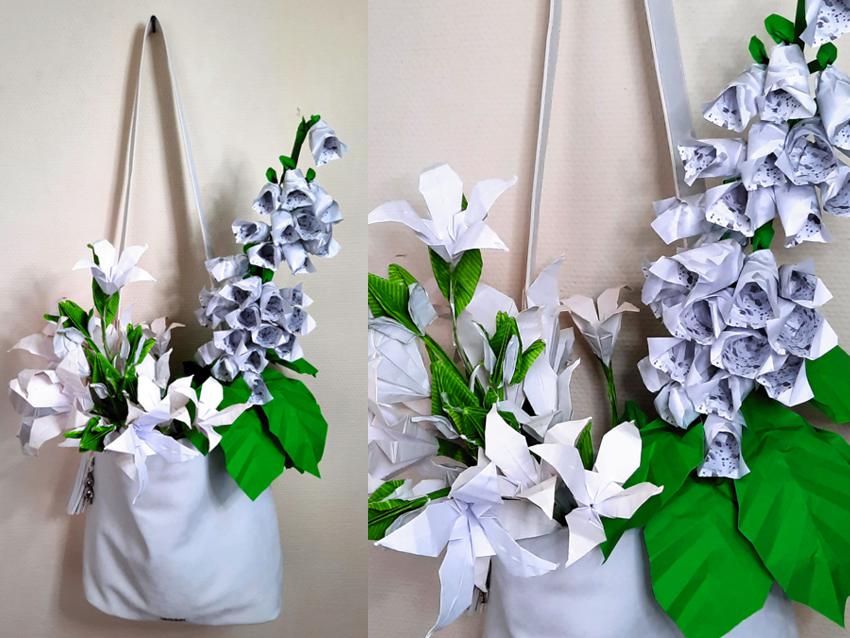 Origami Flowers in a Bag