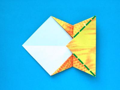 how to fold an origami goldfish