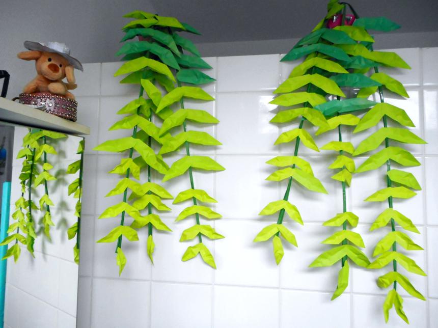 Origami Hanging Bamboo Plants