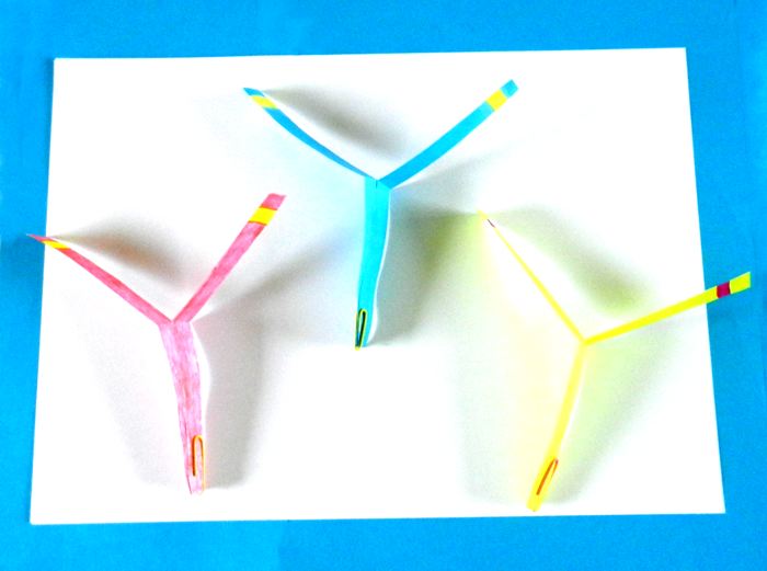 Origami helicopters