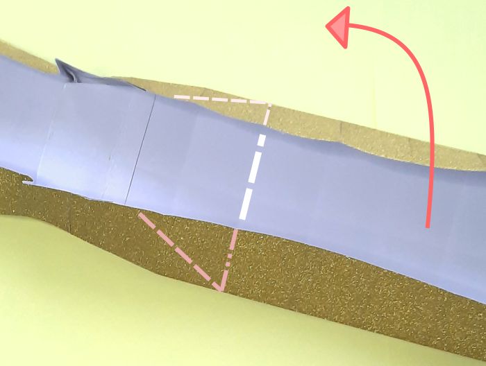 Origami hoge hakken vouwen