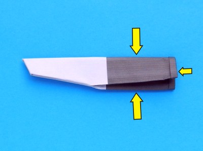 origami knife folding instructions