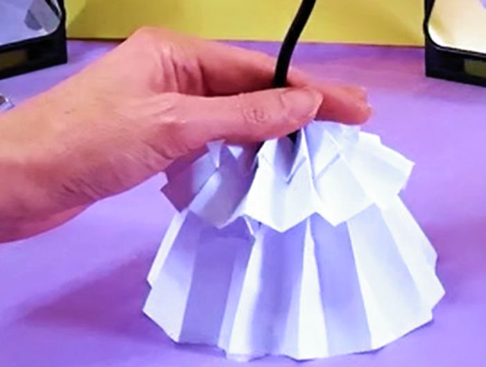 Origami Lampenkap vouwen