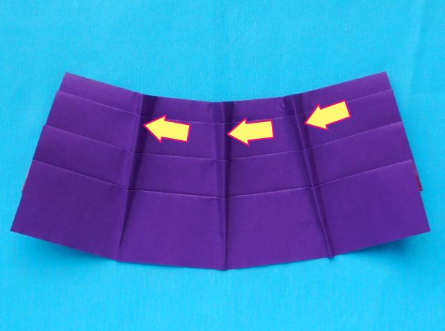Origami laagjes rok maken