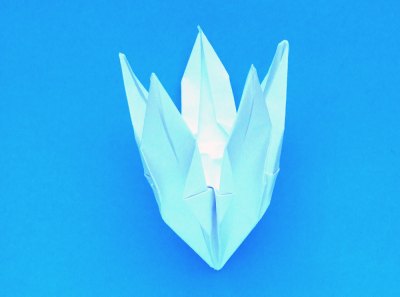 Origami Lelie vouwen