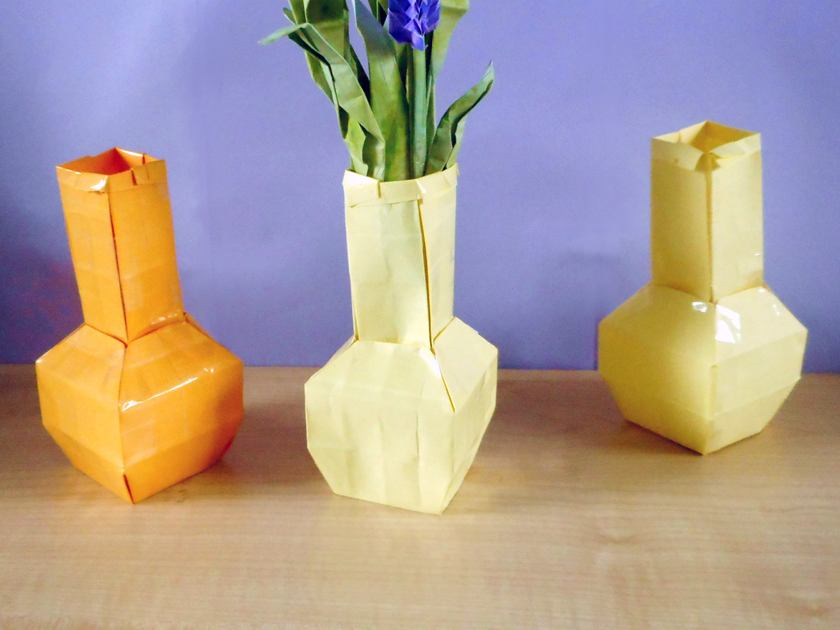 Origami vases