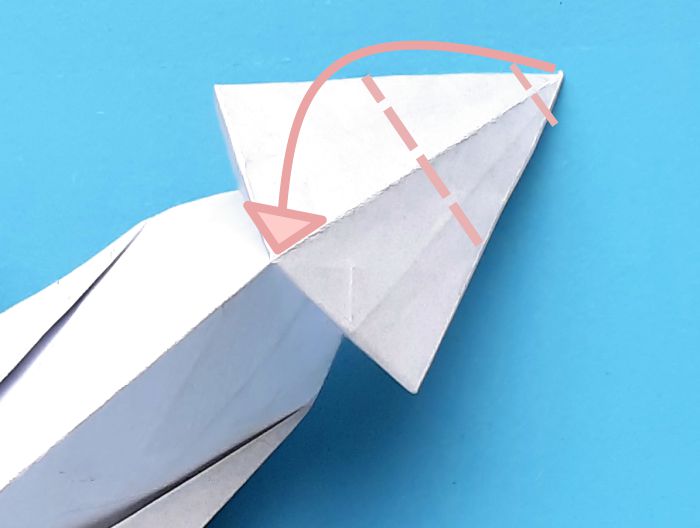 Origami Staartmees vogel vouwen