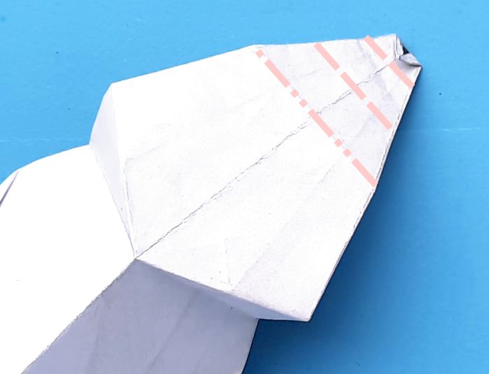 Origami Staartmees vogel vouwen