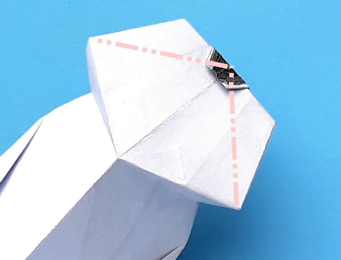 Origami Staartmees vogel vouwen