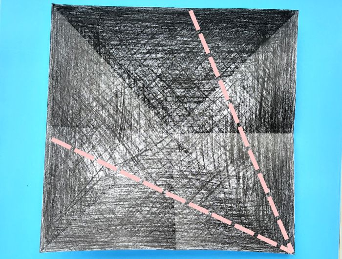Origami Staartmees vogel vouwen