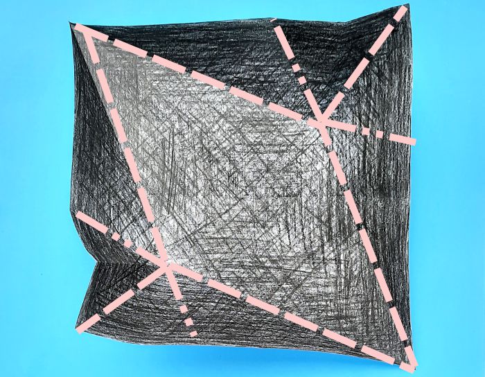 Origami Staartmees vogel vouwen