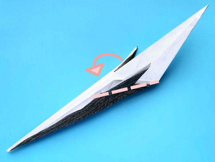 Origami Staartmees vogel vouwen