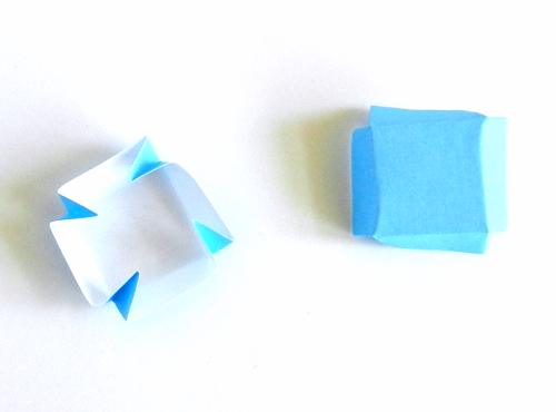 Make a paper Origami mini aquarium