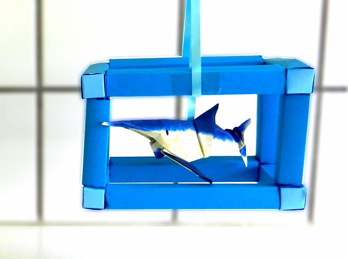 Paper Origami mini aquarium