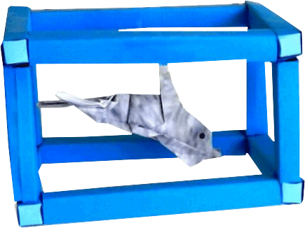 Paper mini aquarium