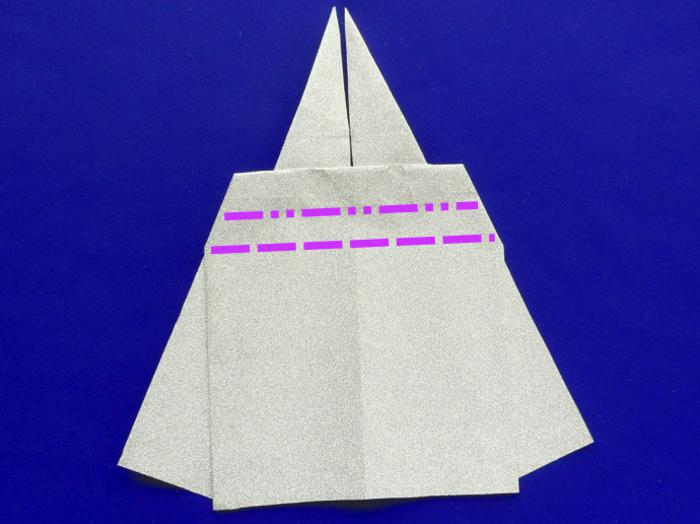 Origami Mini Jurk vouwen