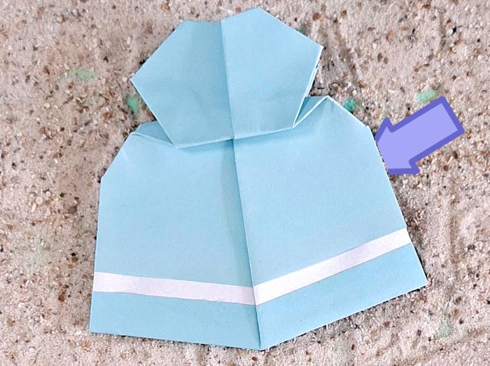 Origami poppenjurk maken